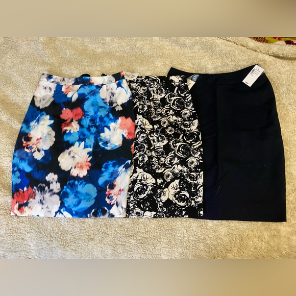 NWT Set of 3 Cleo Lined Skirts Sz 2 Petite - Picture 1 of 4